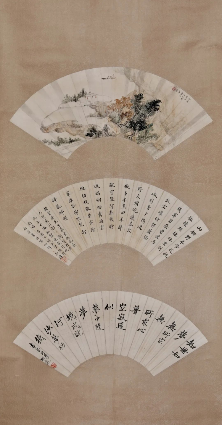 文人折扇收藏_胡适书法成交价_海上书画名家成扇展
