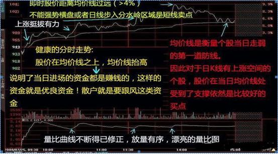 分时图中白线与黄线代表啥意思?大盘指数又是如何看的?